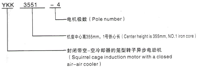 YKK系列(H355-1000)高压毛阳镇三相异步电机西安泰富西玛电机型号说明